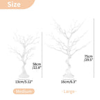 Nuptio Artificial Trees Decorative Trees: 2 Pcs White Twig Trees 22.8In Tall Halloween Decorations Wedding Centerpiece For Table