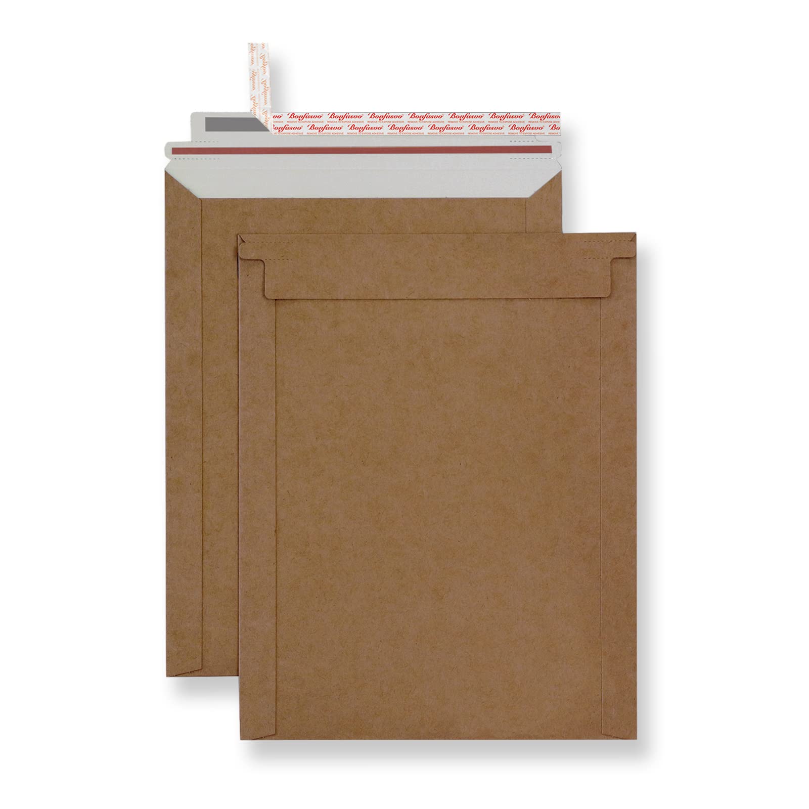 Bonfasvo Rigid Mailers 30 Pack 6.25 X 8.25 Inches Brown Self Seal Stay Flat Bulk Cardboard Kraft No Bend Mailers Peel And Seal F