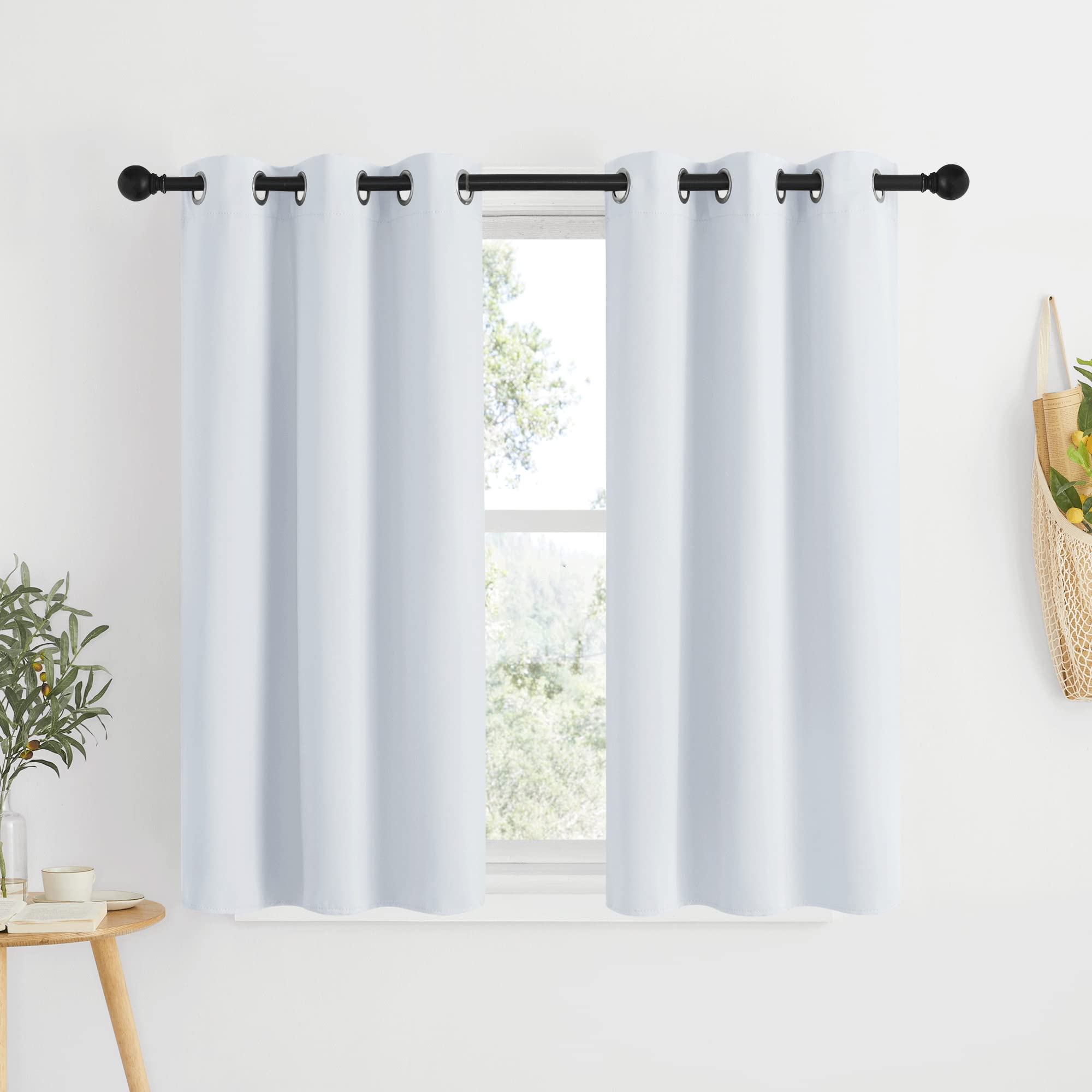 Nicetown Room Darkening Curtain Panels - Window Treatment Thermal Insulated Grommet Light Blocking Curtains Drapes For Bedroom/H