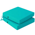 Idee-Home Outdoor Chair Cushions Set Of 2, Outdoor Seat Cushions 22X22 Waterproof, Patio Chair Cushion Color Fastness With Ties