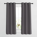 Nicetown Blackout Window Curtains 63 Inch Length 2 Panels - Grommet Top Room Darkening Thermal Insulated Solid Vertical Drapes F