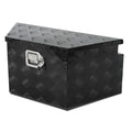 Confote 26 Inch Aluminum Stripes Plated Tool Box Pick Up Truck Bed Rv Trailer Tongue Toolbox Waterproof Storage Organizer With L