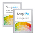 SnapeZo 2-Pack 36x48 Inches Silver Poster Frames, Front-Loading Snap Frame, 1.7 Aluminum Profile, Wall Mounted