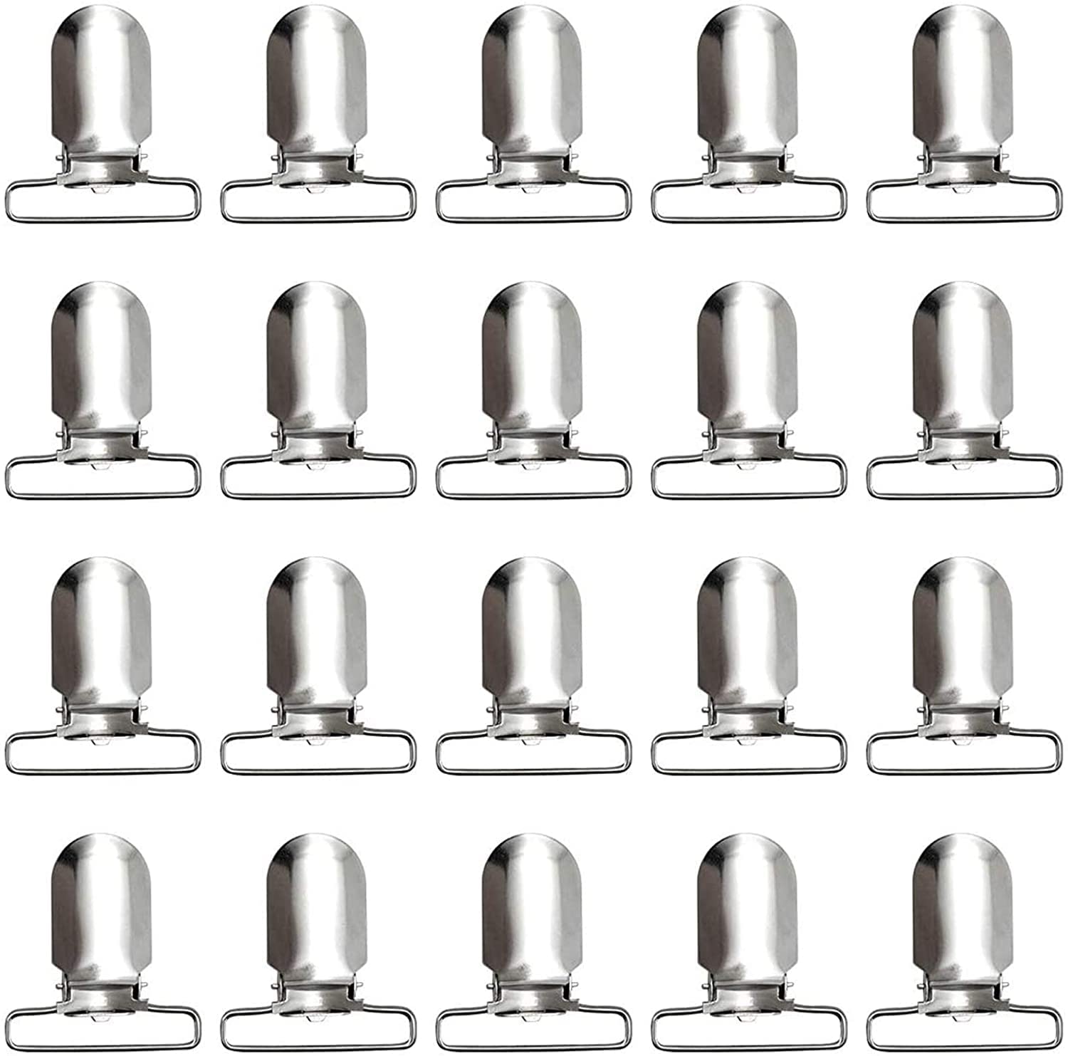 RayTour 20 Pieces Men Suspender Clips Heavy Duty Bed Sheet Fasteners Clips Sheet Straps Holder Fasteners Clips