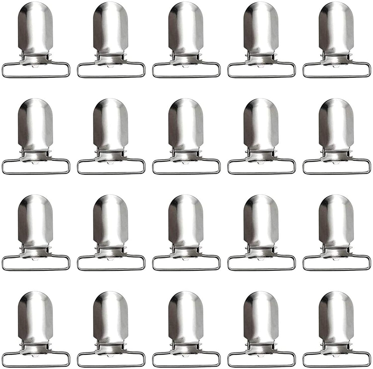 RayTour 20 Pieces Men Suspender Clips Heavy Duty Bed Sheet Fasteners Clips Sheet Straps Holder Fasteners Clips