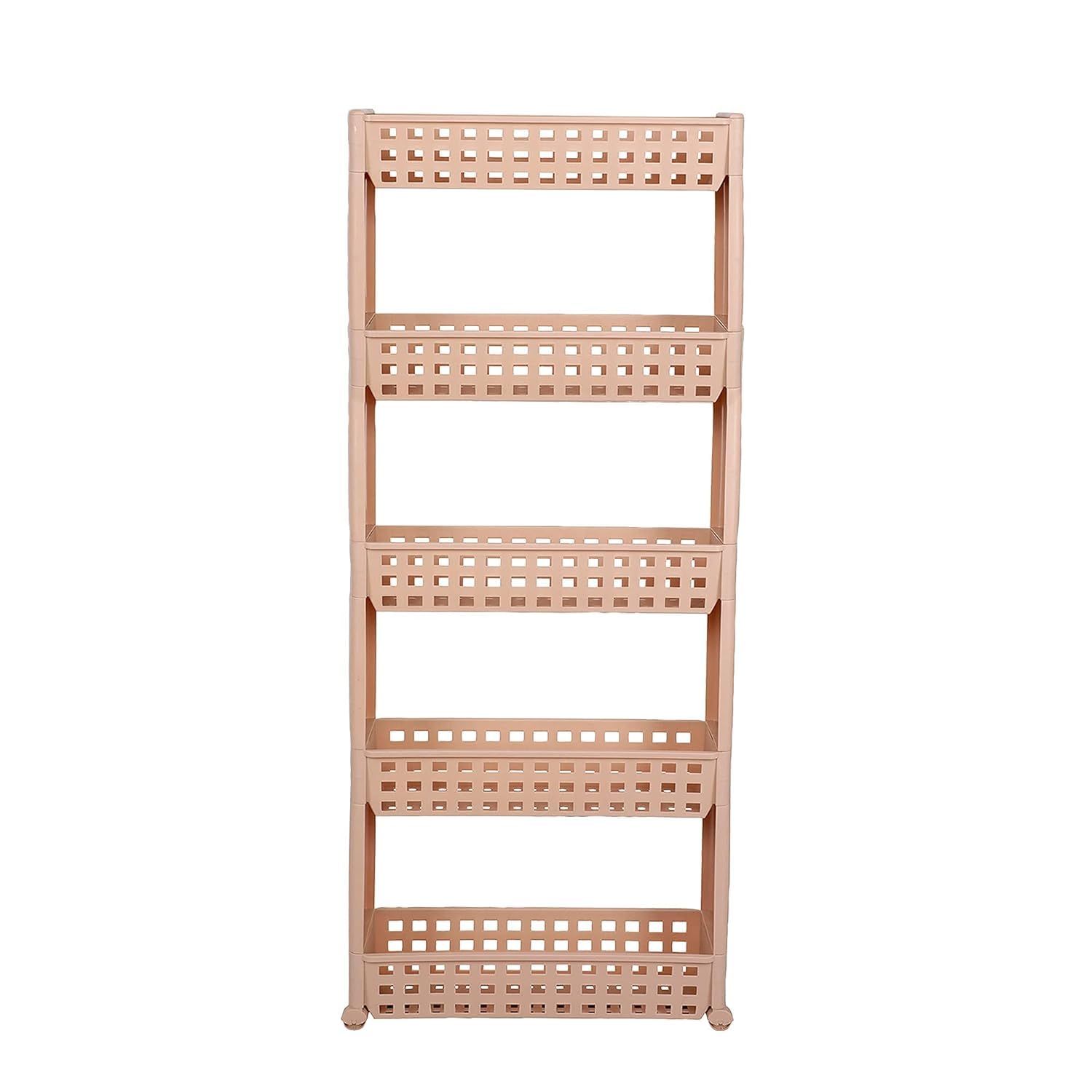 Cutting Edge Slim Shelf Rack Classic Smart Storage Organizer Multipurpose And EasyToMove Slide Out Shelf Rack Trolley With Whe