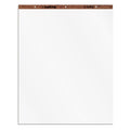 Tops Easel Pad, 3-Hole Punched, White, 15 Lb, Plain White, 50 Sh/Pd, 2 Per Carton (7903)