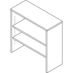 Lorell Essentials Walnut Laminate Stack-on Bookshelf, 36" x 15" x 36"