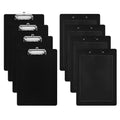 4 Pieces Magnetic Clipboards Black Clip Board With Low Profile Letter Size Clipboards 9X 12.5 Inch Standard Clip Hardboard Magne