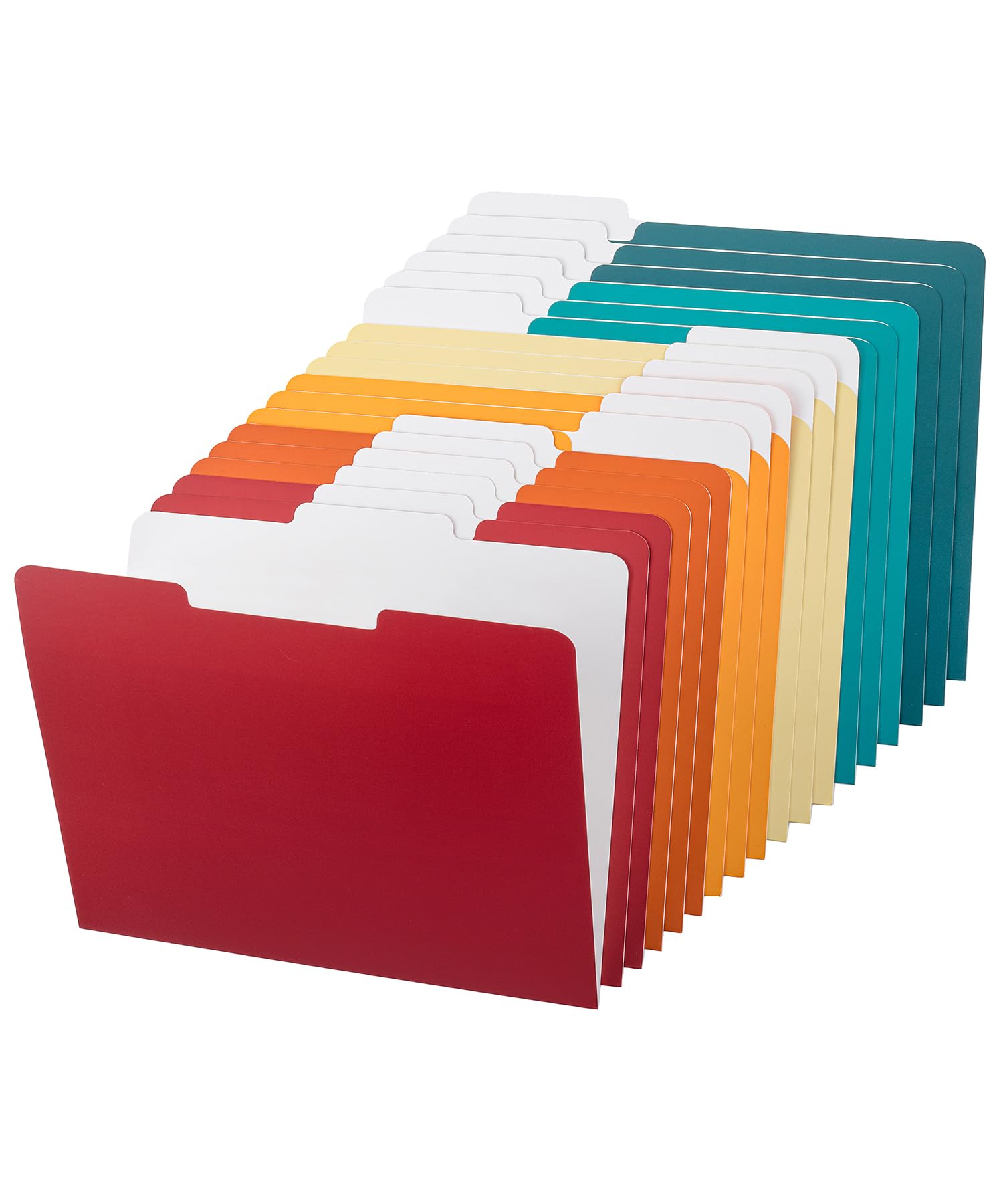 Mr. Pen- File Folders, 18 Pack, Retro Colors, 1/3-Cut Tab, File Folders Letter Size, Colored File Folders, Office File Folder, C