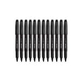 Unv07071 Universal Pen Style Permanent Markers, Fine Point, Black, Dozen