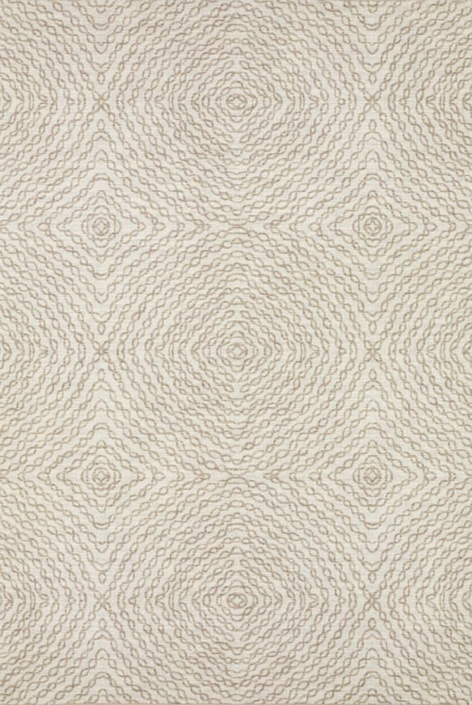 Dalyn Rugs Brisbane Br3 Geometric Chain Links Ivory 8' Round