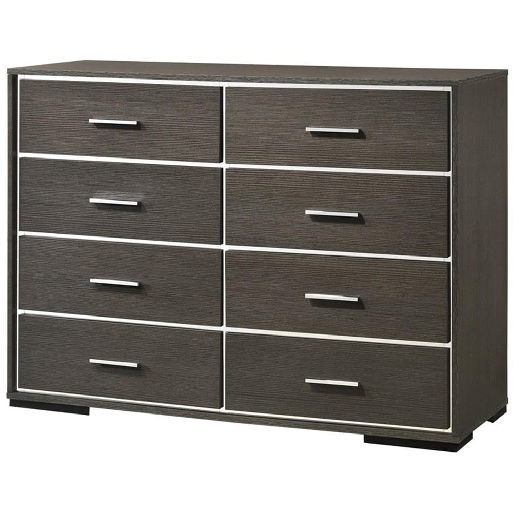 Acme Escher Dresser In Gray Oak