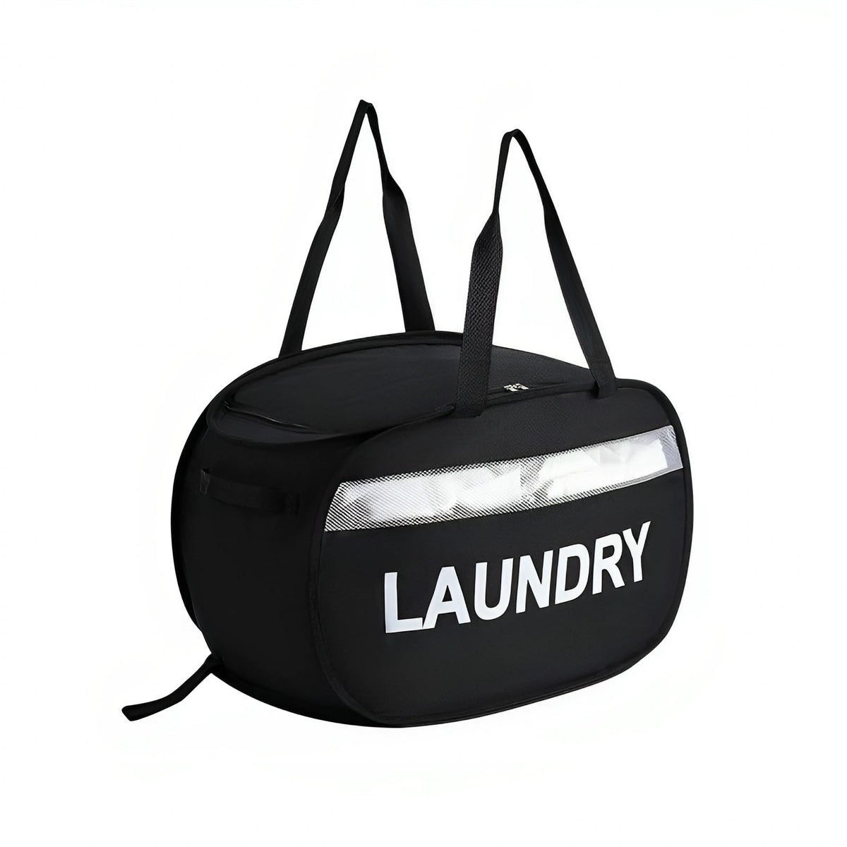 Collapsible Laundry Hamper with Reinforced Frame  Large PopUp Oxford Cloth Basket, TearResistant & Foldable Laundry Bag with 