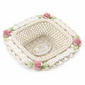 Belleek Classic Claddagh Basket | 8.5x7in China | Symbol of Loyalty