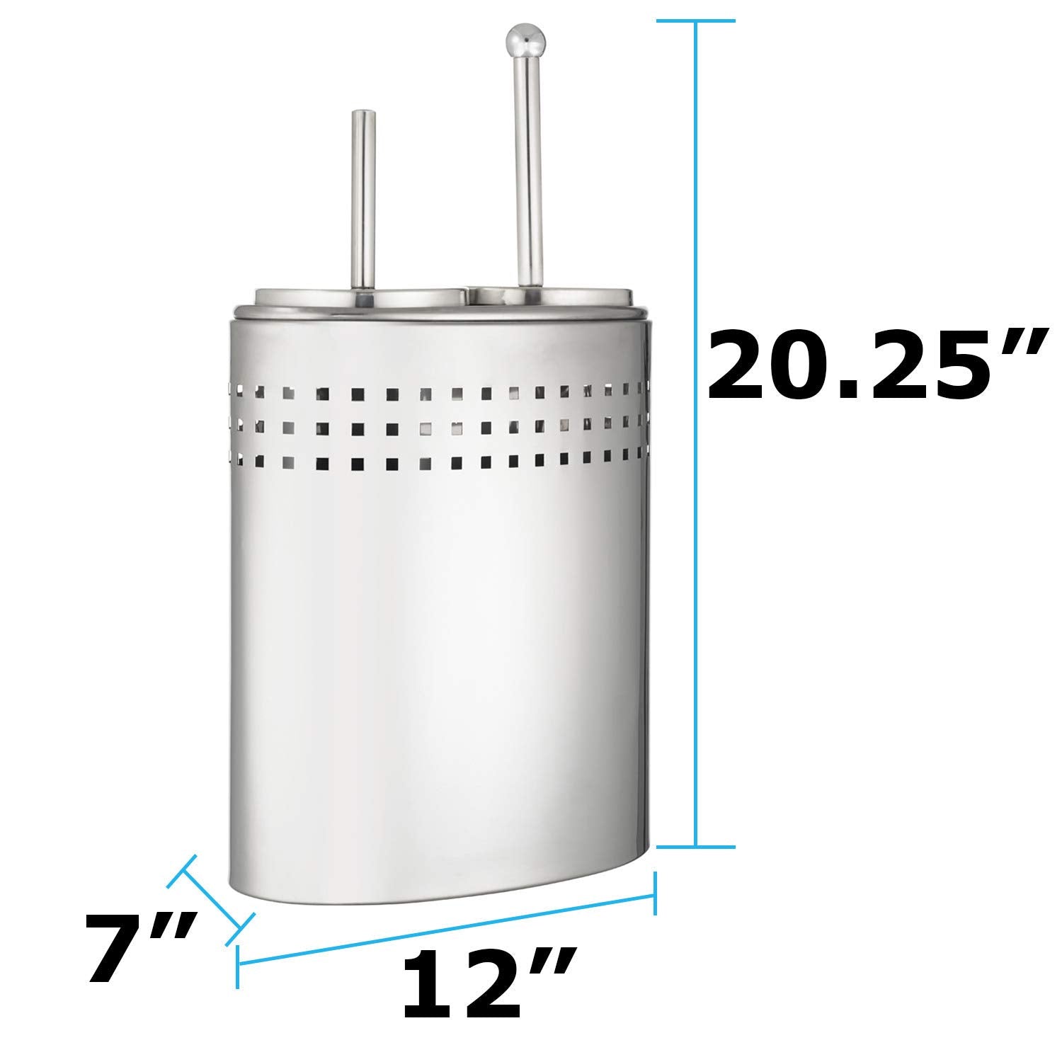 Blue Donuts Toilet Brush And Plunger Set With Holder, Modern Chrome Bathroom Accessories Toilet Plunger And Toilet Bowl Brush Co