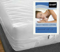 Queen Size Vinyl Mattress Protector Zippered Encasement Cover 100% Waterproof Prevent Stains And Spills