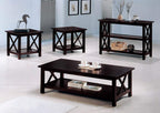 Coaster Home Furnishings 2-Shelf Entryway Console Table Living Room Sofa Table Mission Farmhouse Style Engineered Wood Eco-Friendly Laminate Merlot 5910