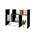 J.M.Deco Desktop Organizers And Storage For Office, Adjustable Desktop Organizer Shelf Double H Display, True Natural Stand Shel