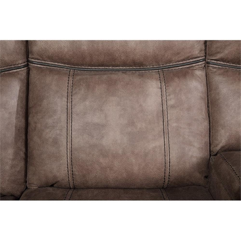 Acme Dollum Sectional Sofa in 2-Tone Chocolate Velvet