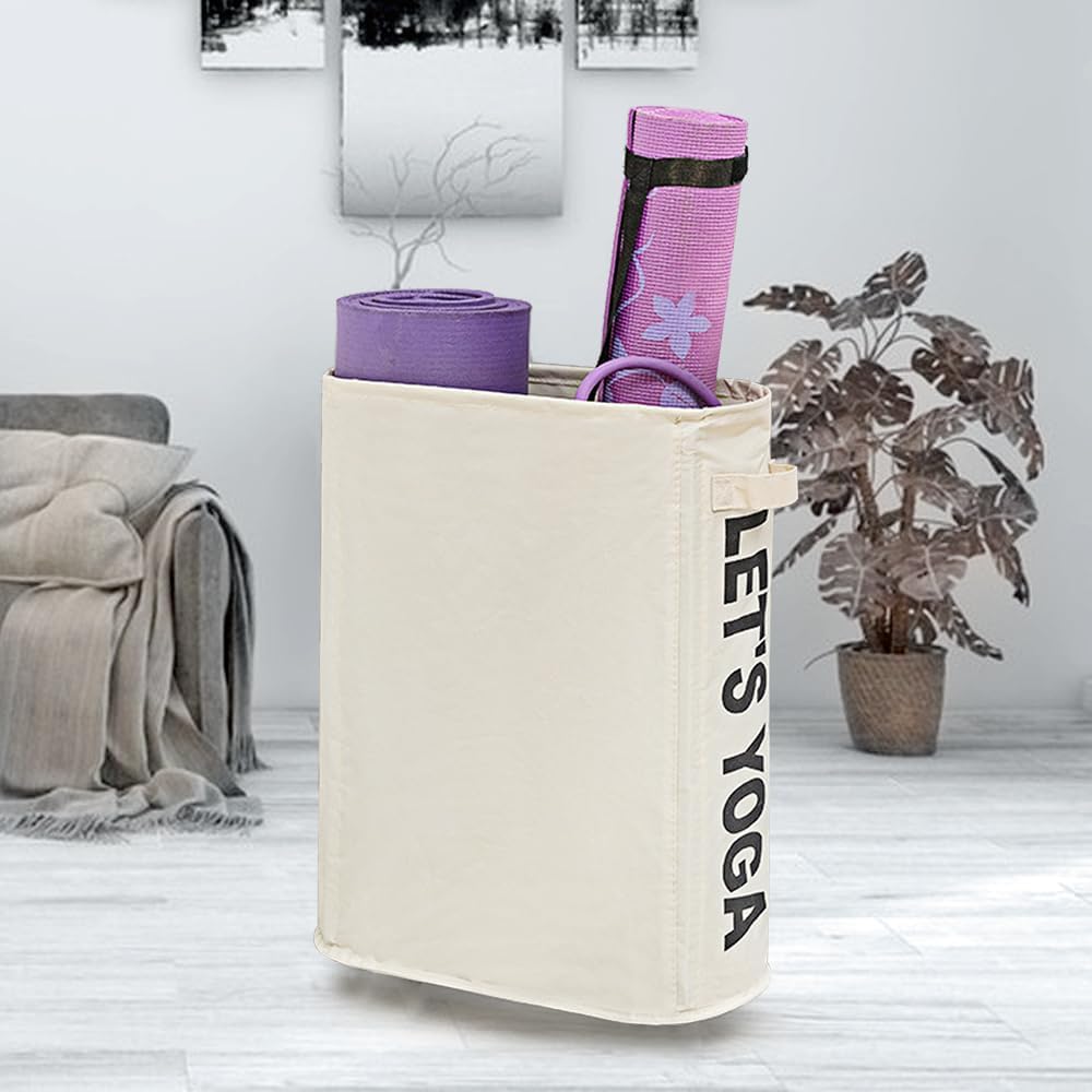 TGOPIT Foldable Laundry Bag/Basket, Freestanding Laundry Hamper with Handle, Waterproof Laundry Basket Organizer for Clothes, Yo