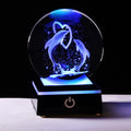 Qianwei 3D Laser Crystal Ball Dolphin Gifts for Women Men,Dolphin Decor Glass Figurines Statue Stuff for Room Decorations Birthd