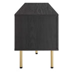 Modway Cambria Rattan and Particleboard TV Stand for TVs up to 70" in Black