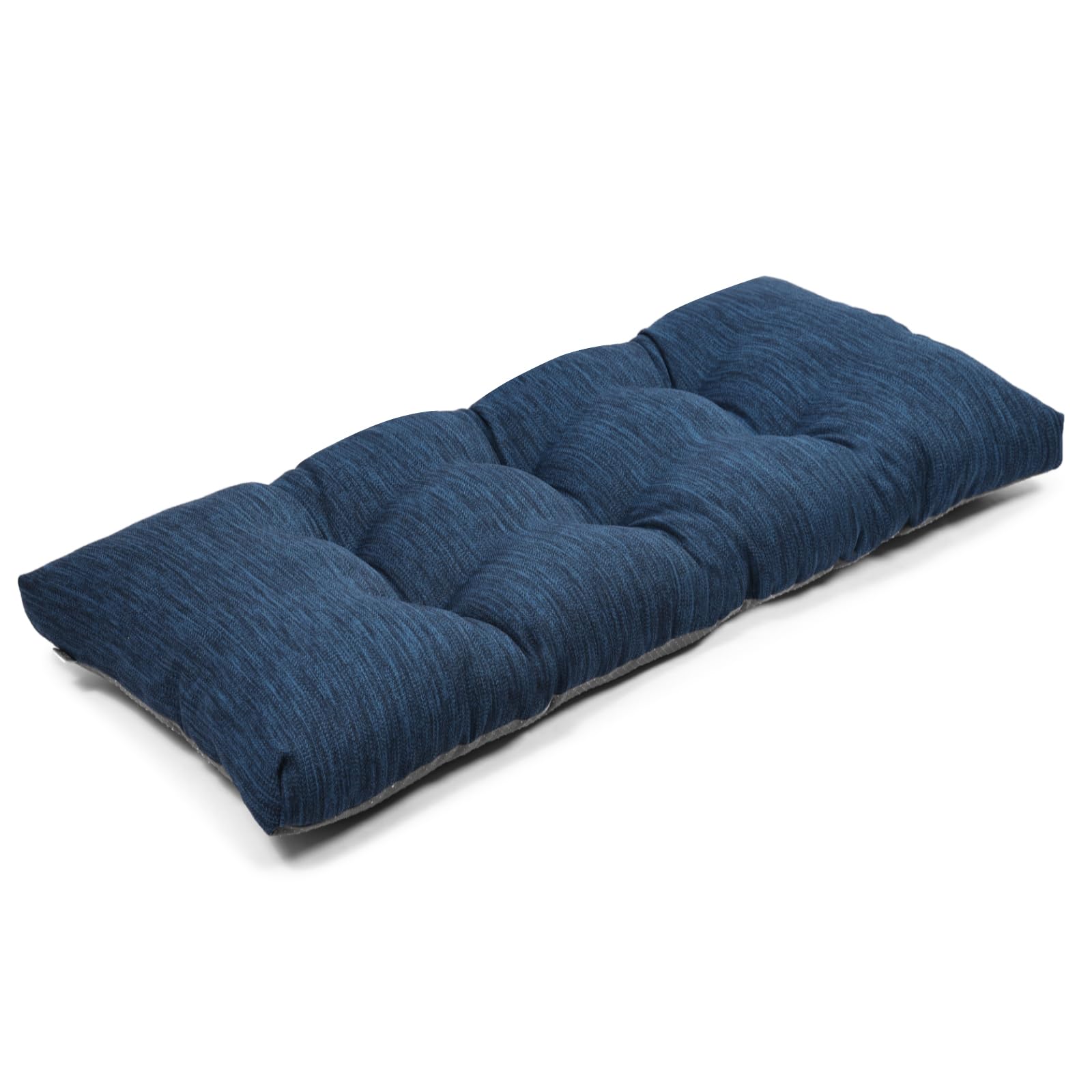 Baibu 42 Inch Classic Solid Color Bench Cushion With Ties, Super Soft Indoor Rectangle Bench Seat Cushion Standard Size Foam Pad