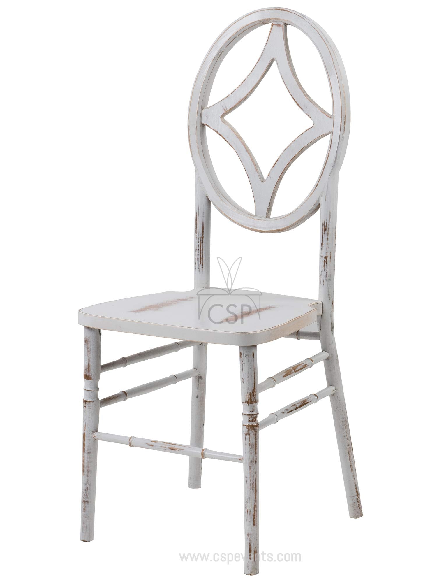 Commercial Seating Products Diamond Lime White Wash Wood Chairs