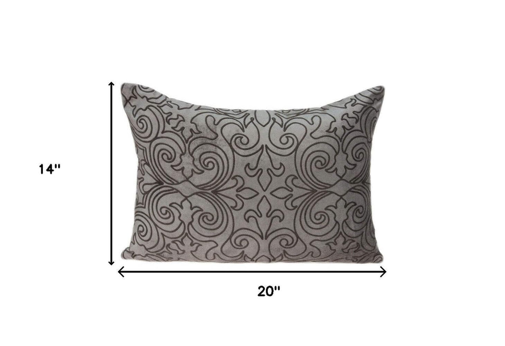 HomeRoots 55% Cotton,45% Viscose Parkland Collection Senza Transitional Champagne Pillow Cover with Poly Insert