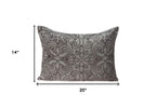 HomeRoots 55% Cotton,45% Viscose Parkland Collection Senza Transitional Champagne Pillow Cover with Poly Insert