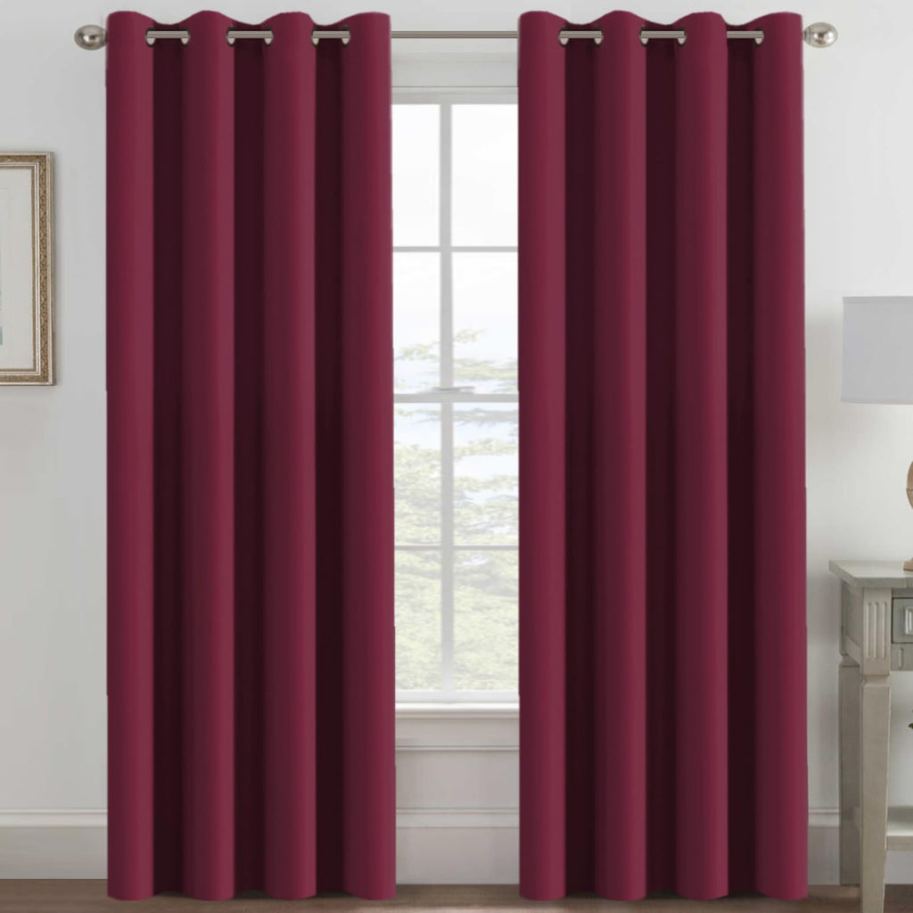 H.Versailtex Blackout Curtains For Bedroom 84 Inches Length Thermal Insulated Window Curtains For Living Room, Christmas Deals C