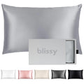 Blissy Silk Pillowcase - 100% Pure Mulberry Silk - 22 Momme 6A High-Grade Fibers - Satin Pillow Cover For Hair & Skin - Regular,