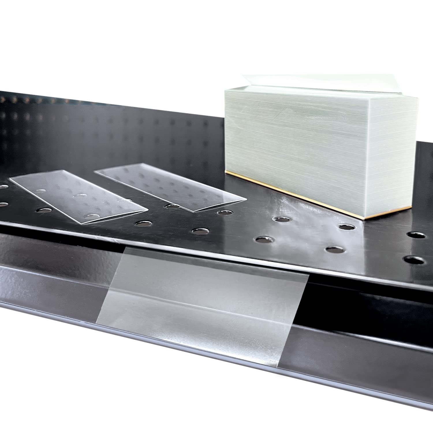 Clip Strip Corp. Price/Data Channel Label Holder Chips, Clear Plastic Tags, 2' L X 1.25' H, 7.5 Mil Thick, Gondola Shelf Edge,