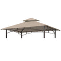 Eurmax USA High Performance Grill Gazebo Canopy Replacement Cover 5x8 BBQ Shelter Top(Beige
