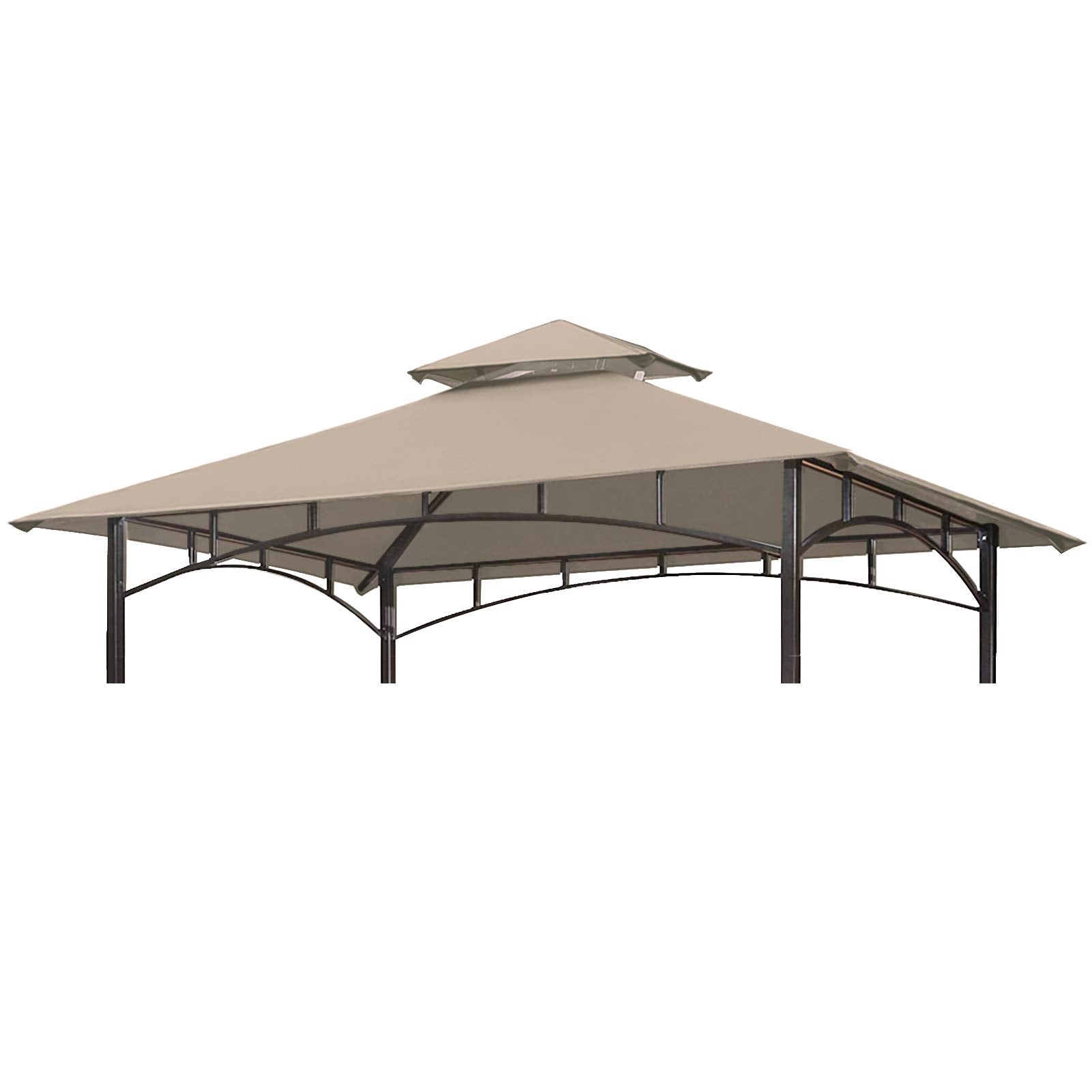 Eurmax USA High Performance Grill Gazebo Canopy Replacement Cover 5x8 BBQ Shelter Top(Beige