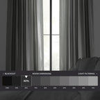 Hpd Half Price Drapes Room Darkening Curtains For Bedroom Vintage Textured Faux Dupioni Silk Curtains For Living Room (1 Panel),