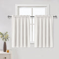 Dwcn Blackout Curtains For Living Room Thermal Insulated, Energy Saving & Noise Reducing Bedroom Curtains, Ivory, W 52X L 36 Inc