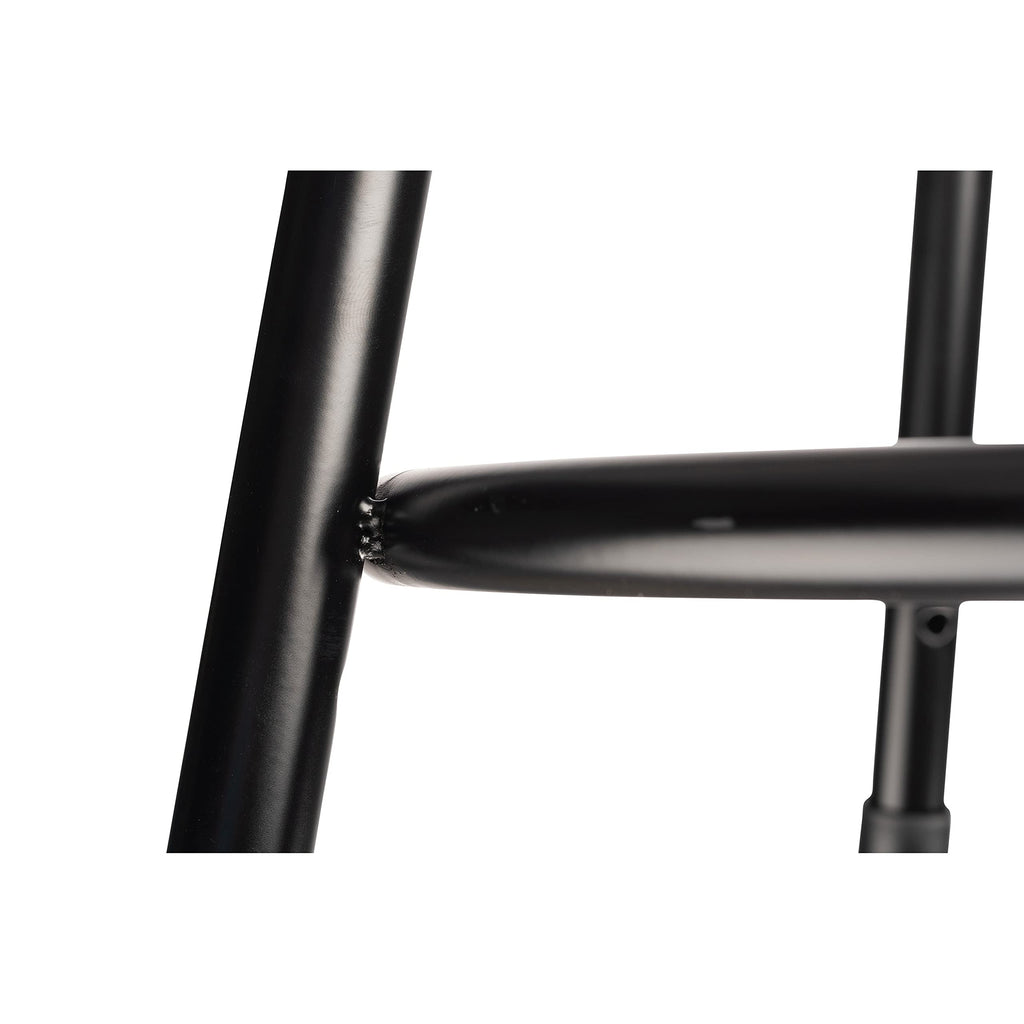 National Public Seating 19-27" Black Adjustable Stool with Hardboard Seat