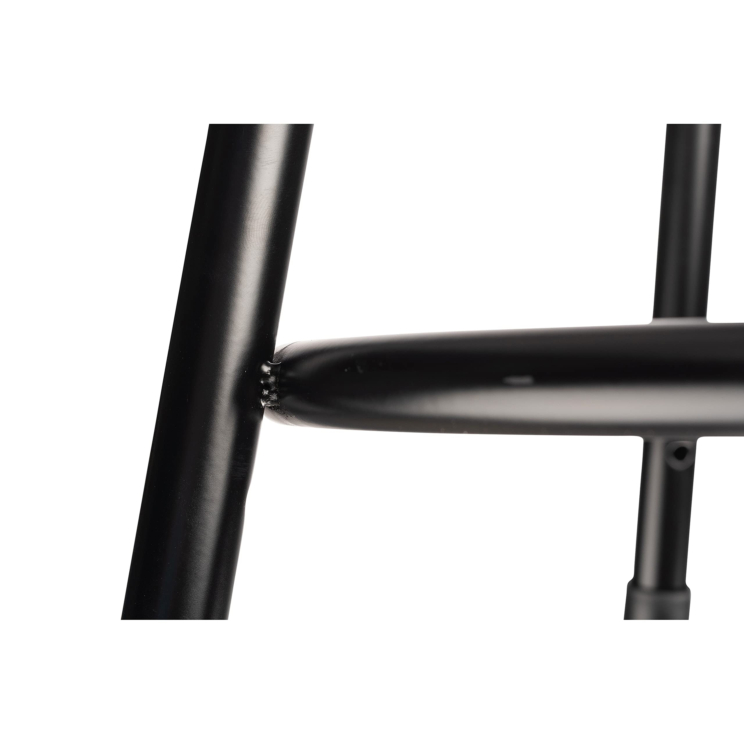 National Public Seating 19-27" Black Adjustable Stool with Hardboard Seat