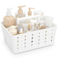 Lifewit Portable Shower Caddy, Plastic Basket Organizer, 1 Pack, White