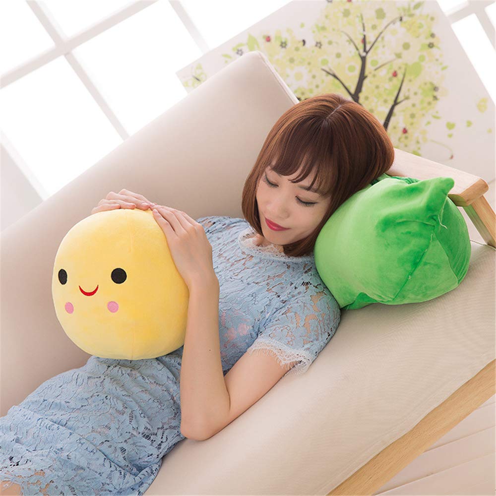 Giant Peas In A Pod Plush Toy Pea Pod Pillow Cute Pea Stuffed Toys Plant Doll Various Sizes (Yellow Beans,15.7'/40Cm)
