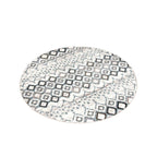 Safavieh Amsterdam Collection Area Rug - 5'1'' Round, Ivory & Grey, Moroccan Boho Design, Non-Shedding & Easy Care, Ideal For Hi