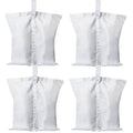 Abccanopy Canopy Weights 150Lbs Tent Sand Bags,4Pcs-Pack (White)