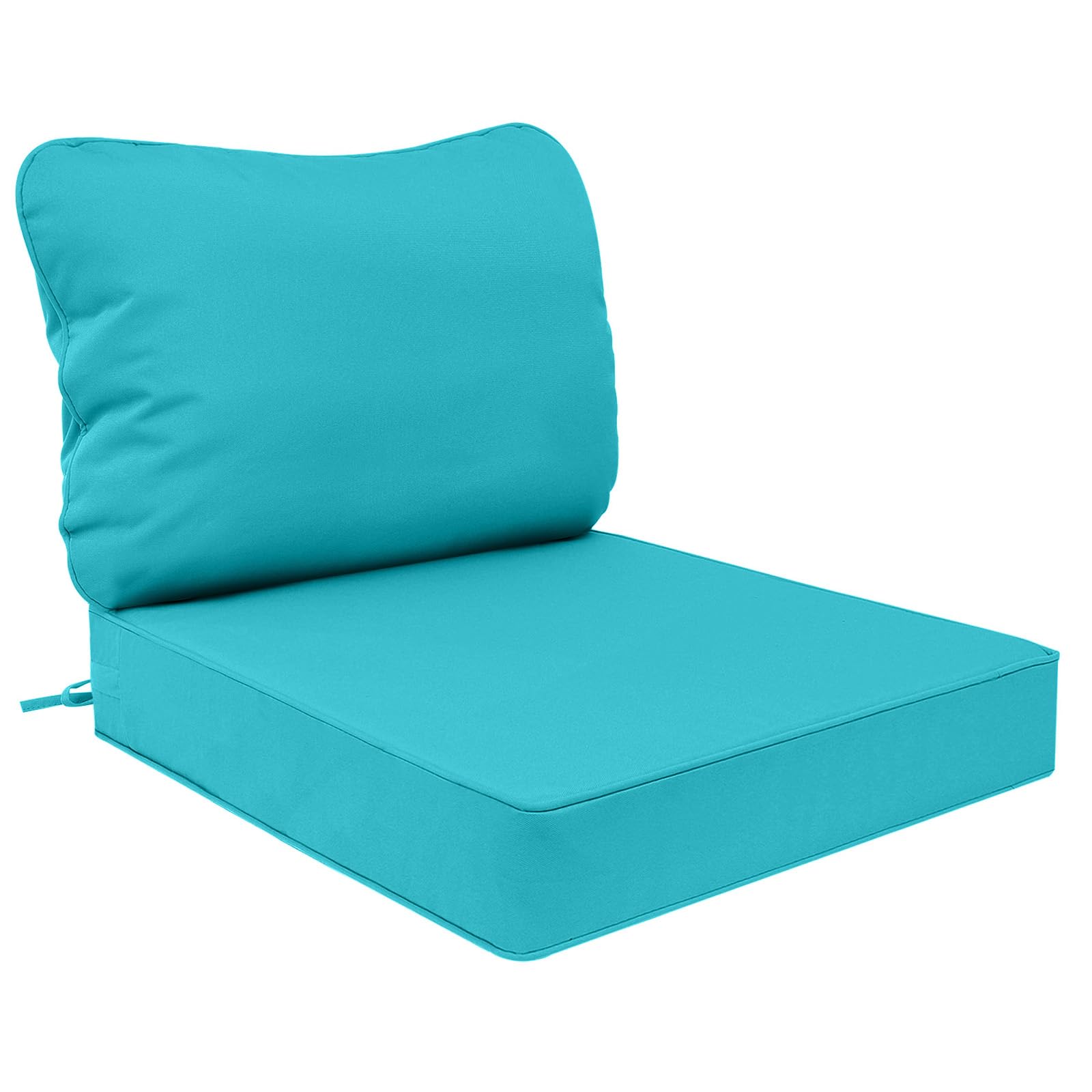 Aaaaacessories Outdoor Deep Seat Cushions, Waterproof, Fade-Resistant Patio Furniture Replacement Cushions, 23.5' X 25.5' X 5'