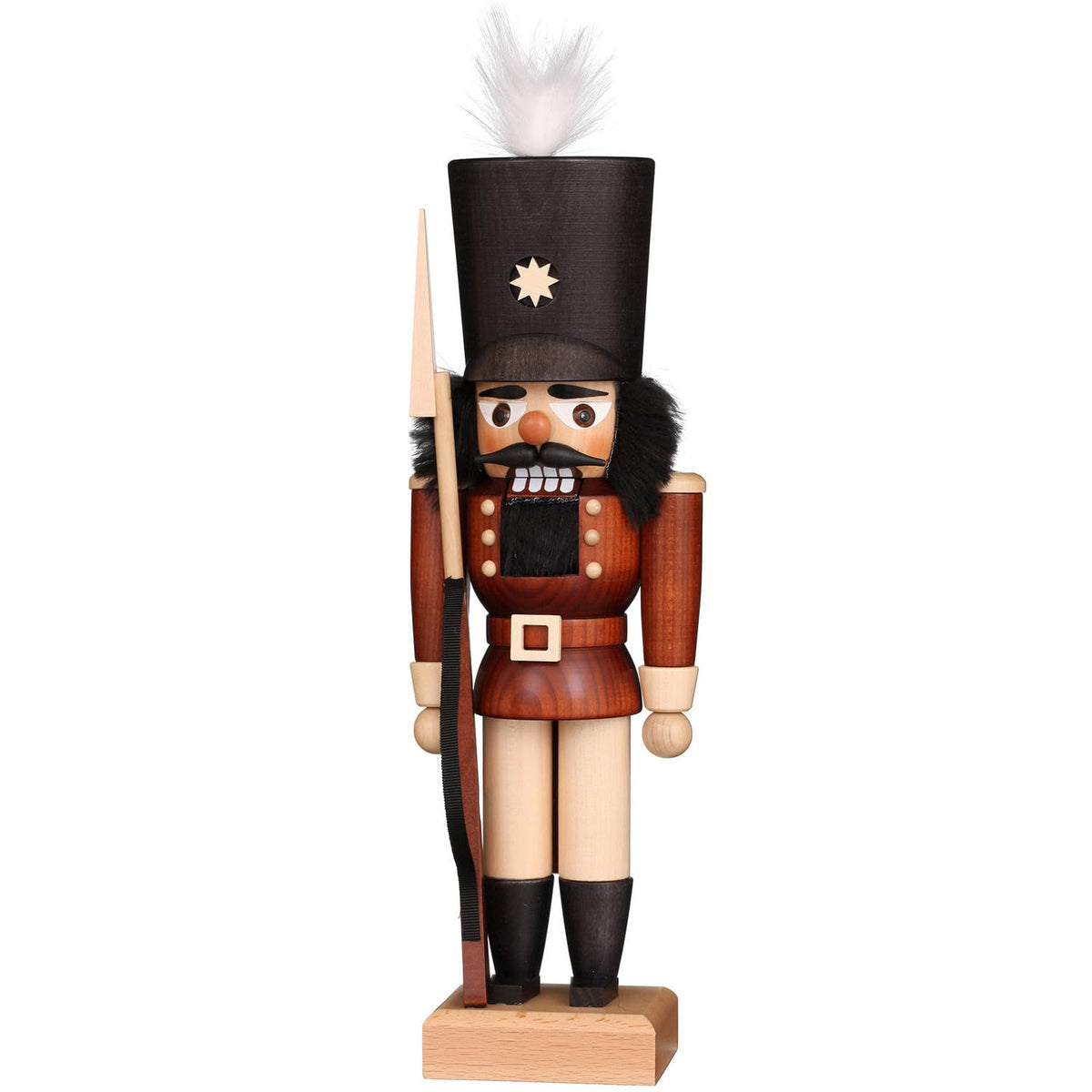 Alexander Taron Importer 32-624 Christian Ulbricht Mini Nutcracker-Soldier (Natural) -11.5&quot; H X 4&quot; W X 3&quot; D, Brown