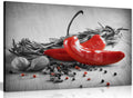 Herbs & Spices Kitchen Canvas Wall Art Picture Print (30x20in)