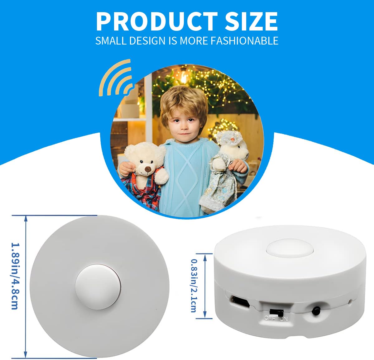 Jrgkjcp 16 Minutes Voice Recorder, Record Custom Message For Plush Toy, Stuffed Bear Toy, Baby Doll Toy, And Pillow