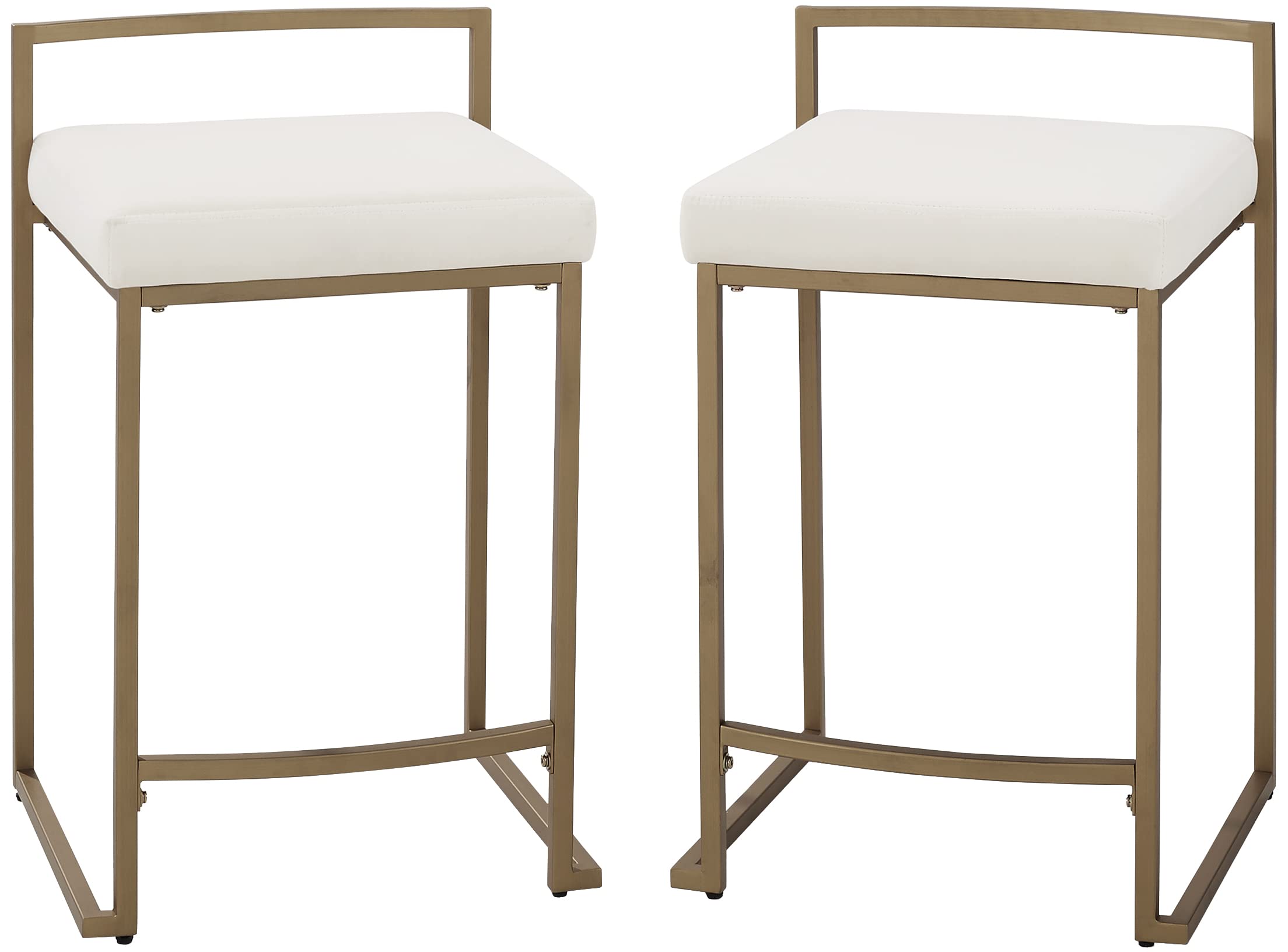 Crosley Furniture Harlowe Upholstered Seat Counter Height Bar Stools Set of 2 - Thumbnail 3
