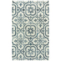 Rizzy Home Alora Decor Neo 7'6"X9'6" Scroll Ivory/Blue Hand-Tufted Area Rug